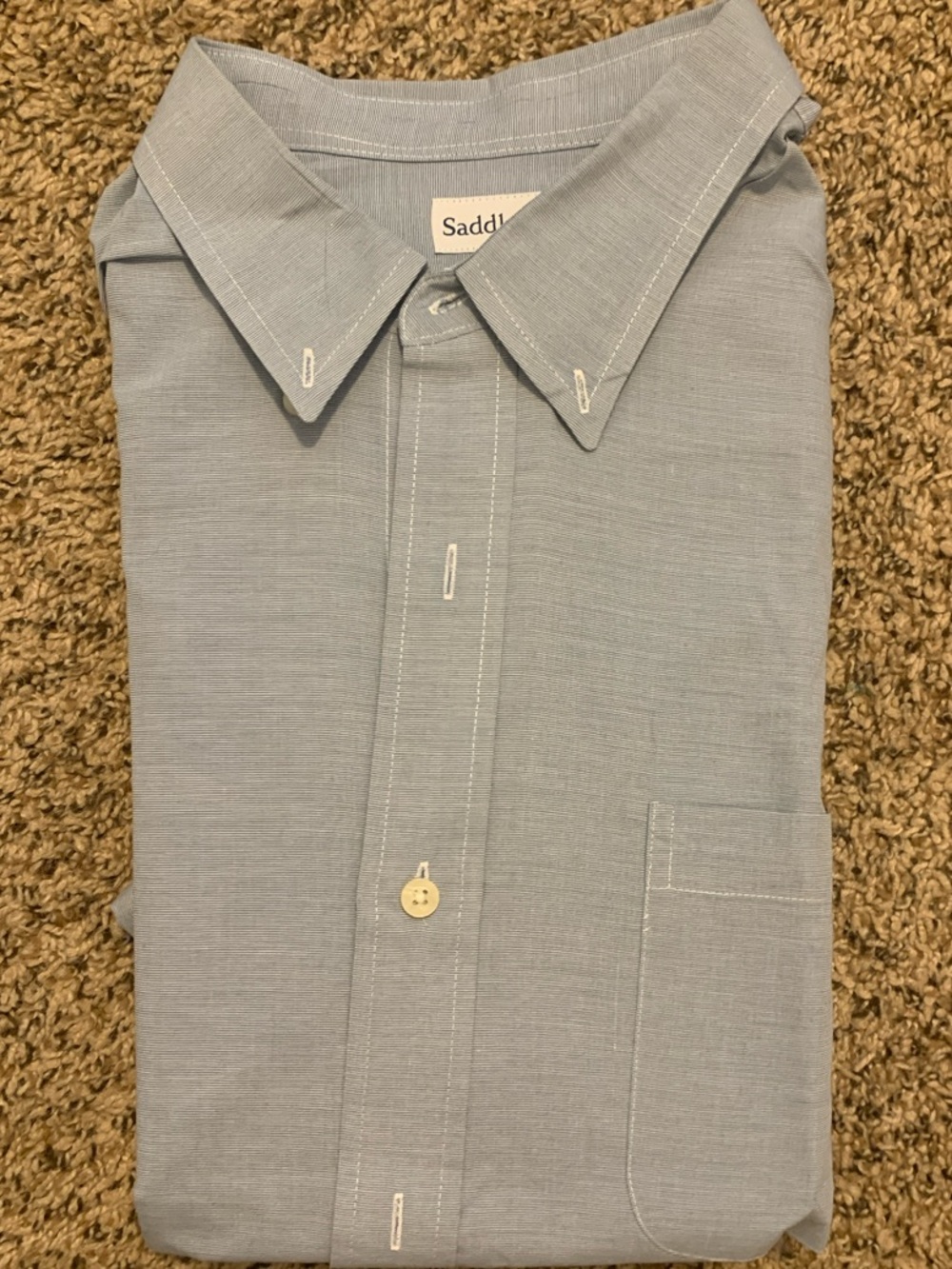 Saddlebred Light Blue Men's Dress Shirt - Classic Fit - Picture 2 of 2